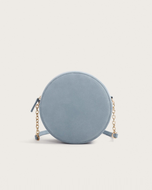 Round leather bag