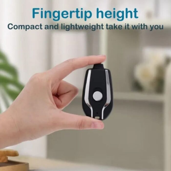 Mini Keychain Power Bank | Ultra-Compact 1500mAh | Emergency Charger for Phones & Gadgets