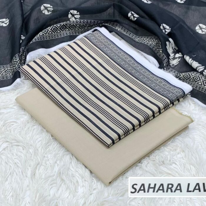 Beige and Black