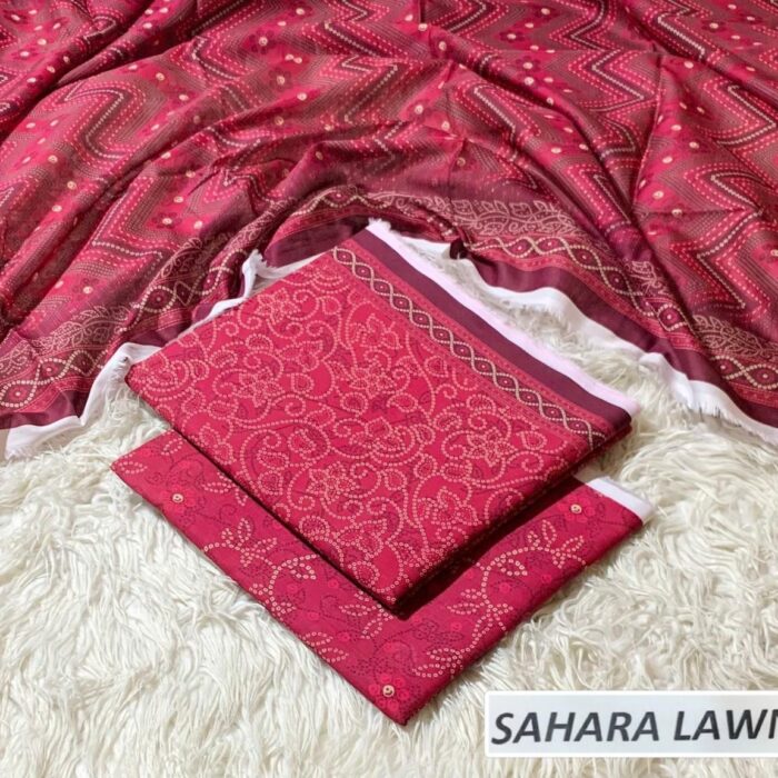 Hot Pink and Maroon