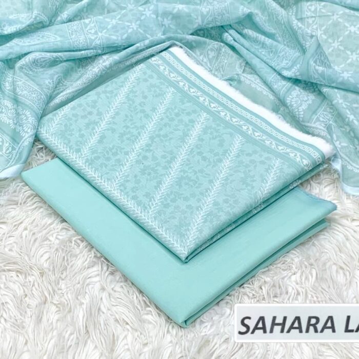 Mint aqua and White