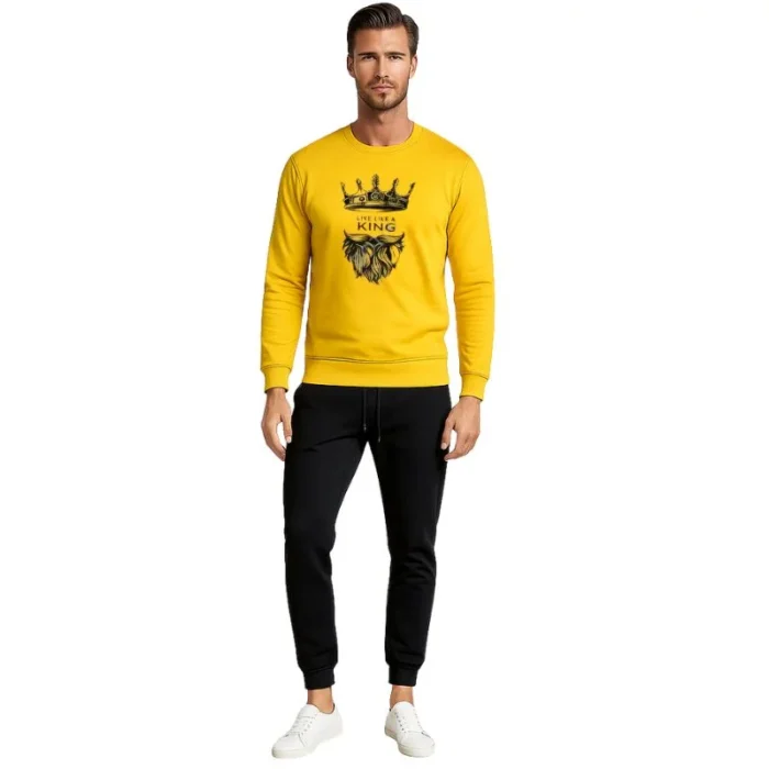 KING Printed Tracksuit Sweatshirt & Trouser | Warm & Comfortable Winter Wear