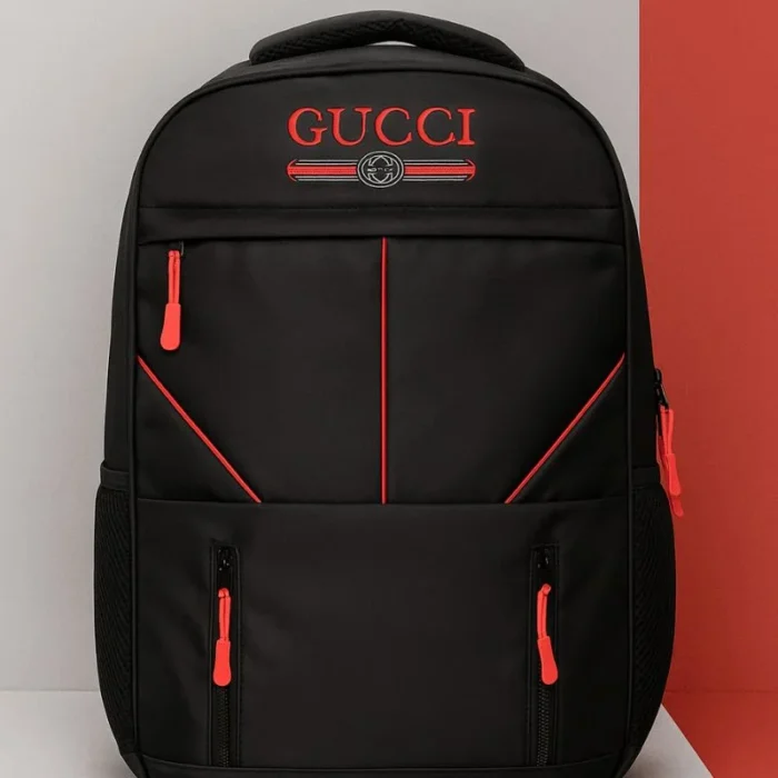 Black and red travel bag