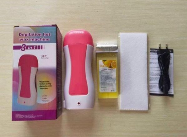 3-in-1 Wax Heater Machine for Hair Removal | Cartridge Wax Warmer + Wax Cartridge + Wax Strips