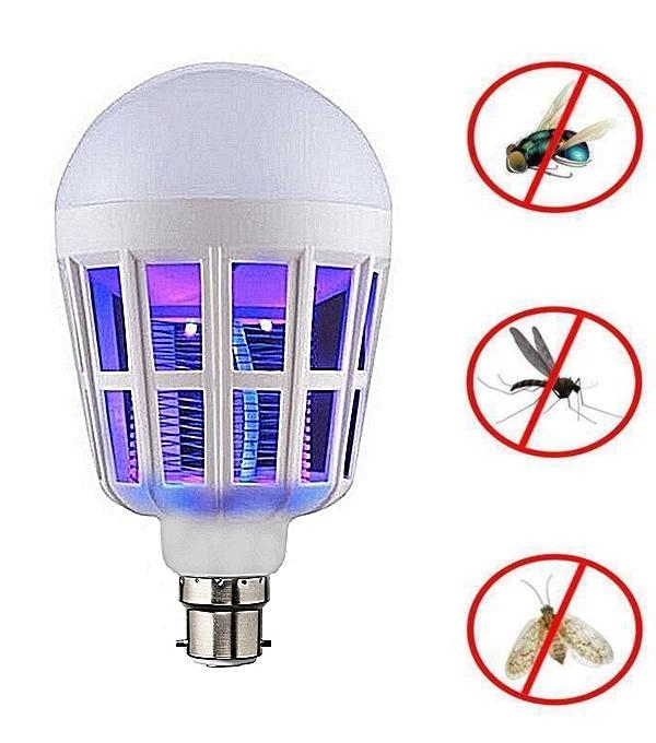 2-in-1 LED Mosquito Killer Bulb | 15W Insect Zapper Light | Silent, Odorless, Energy Saving