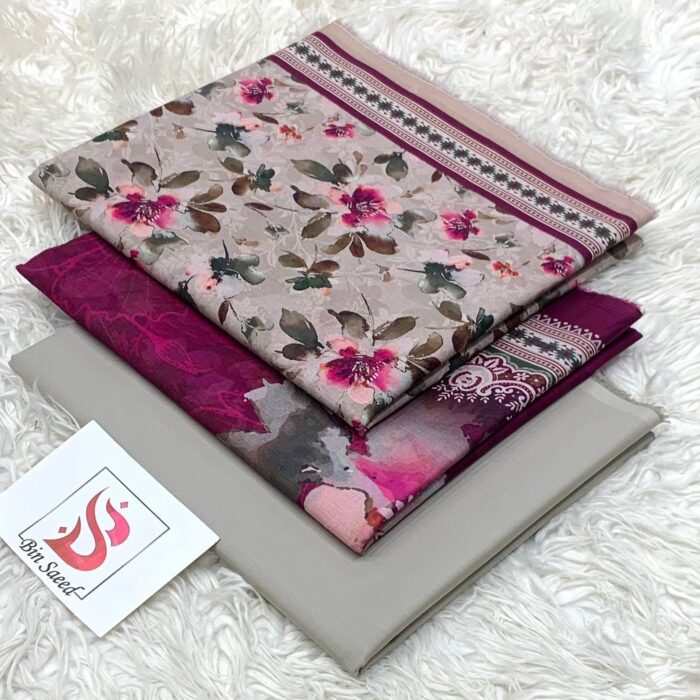 Dusty Beige and Plum Pink