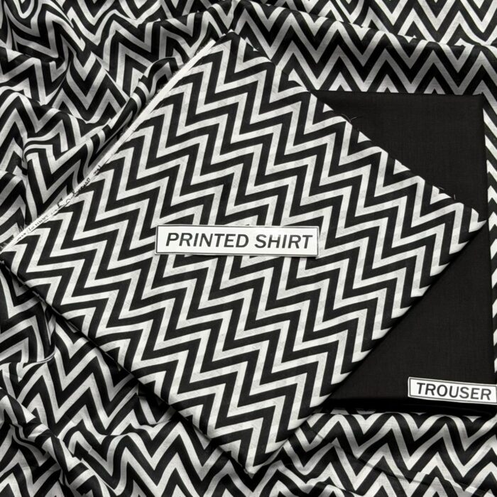 Mono Chrome zigzag Black