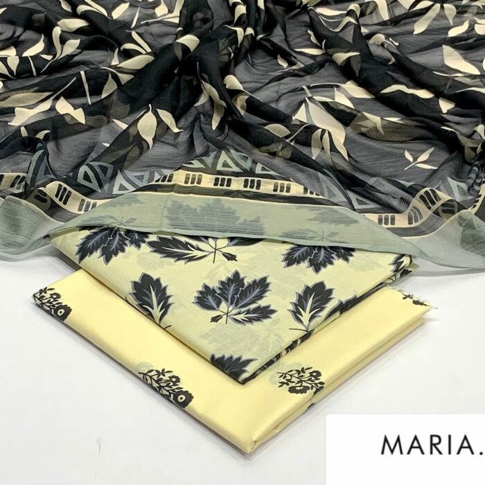 Soft Lemon Yellow and Charcoal Black