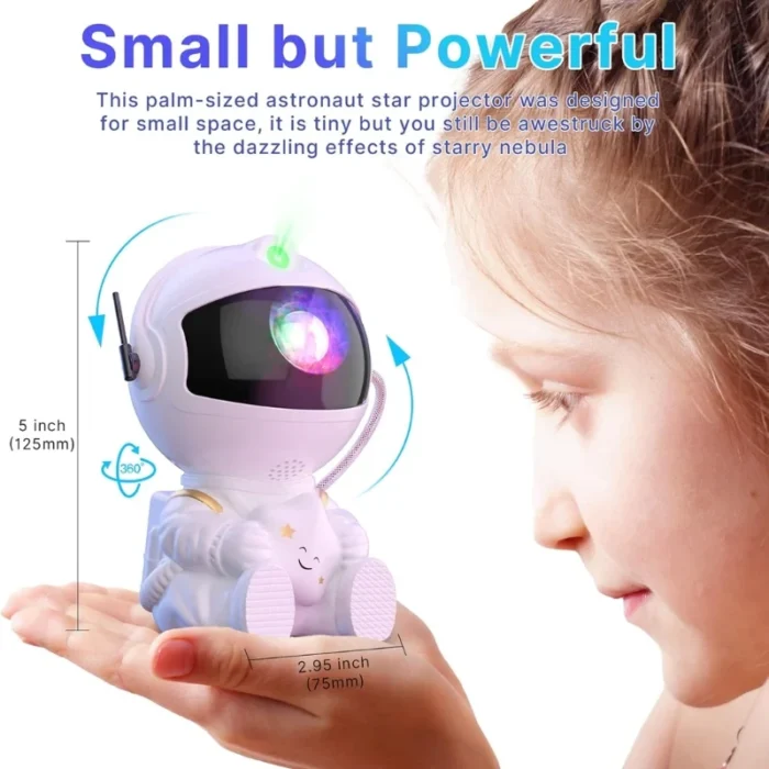 Mini Astronaut Galaxy Projector | Star & Nebula Night Light