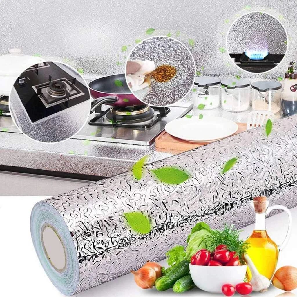 Silver Foil | Marble Sheet Sticker 40x200cm - Image 3