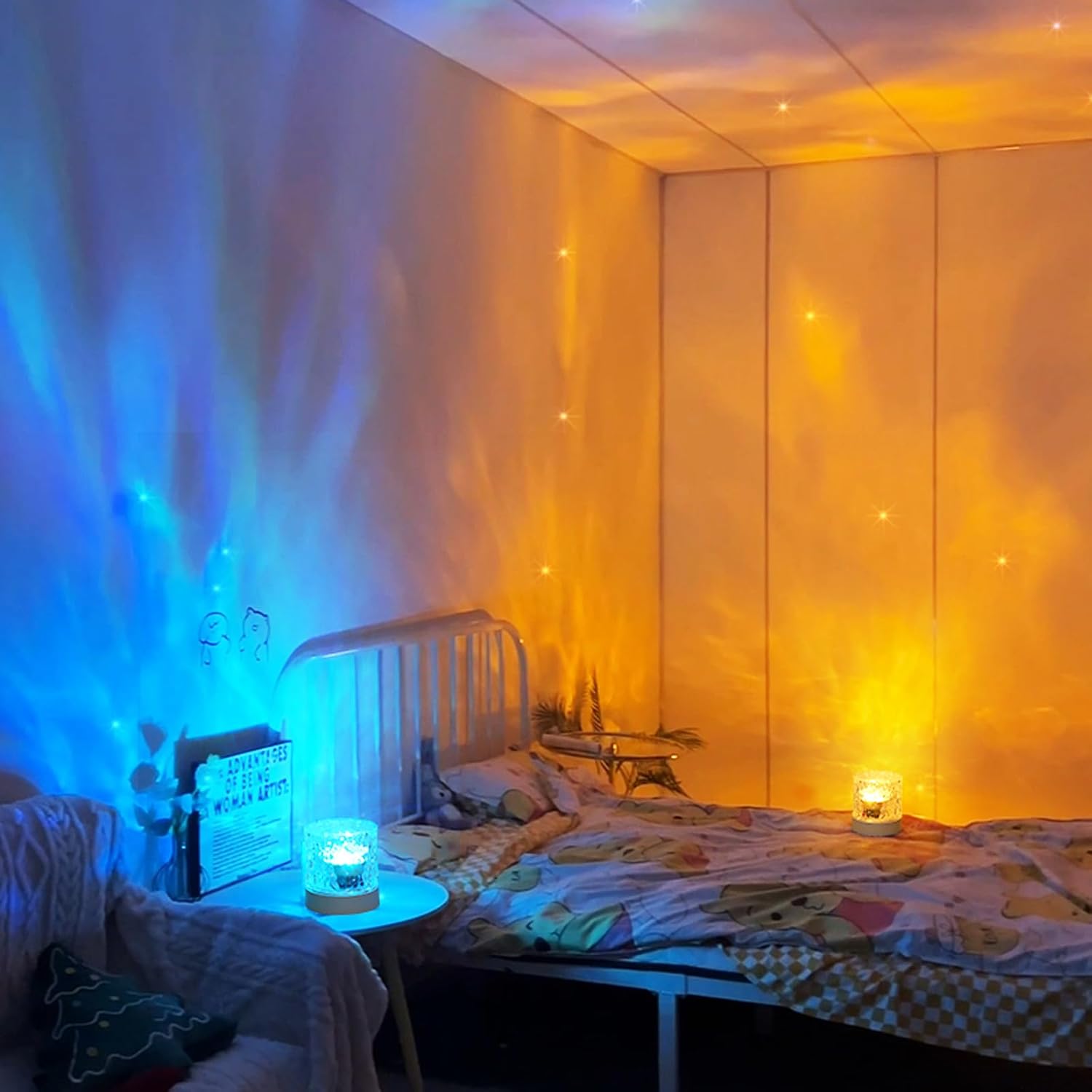 Water Ripple Lamp | 16-Color Rotating LED Night Light with Remote - Image 8