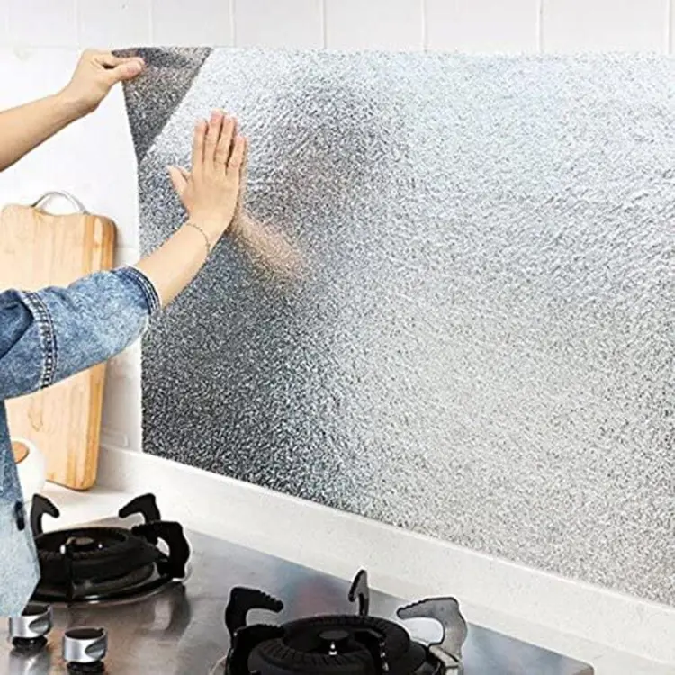 Silver Foil | Marble Sheet Sticker 40x200cm - Image 4