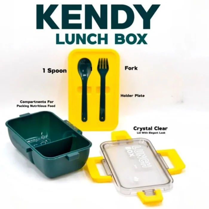 Kendy Lunch Box with Spoon & Fork