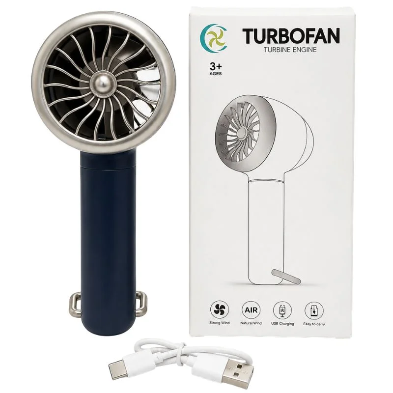TurboFan Rechargeable Mini Cooling Fan | Random color - Image 5
