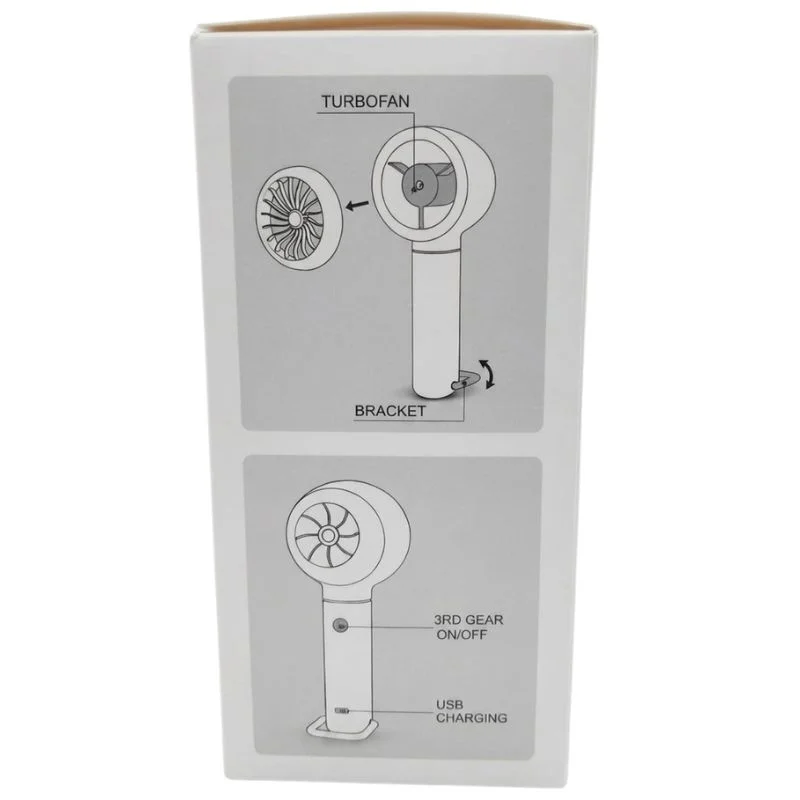 TurboFan Rechargeable Mini Cooling Fan | Random color - Image 3
