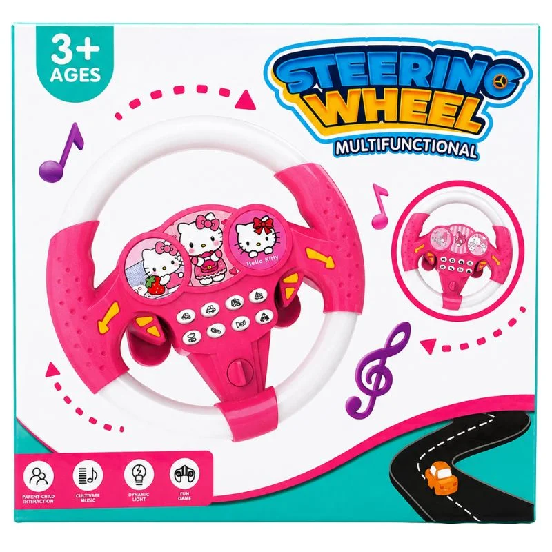 Toy Steering Wheel with Sound Effects for Kids - Image 2