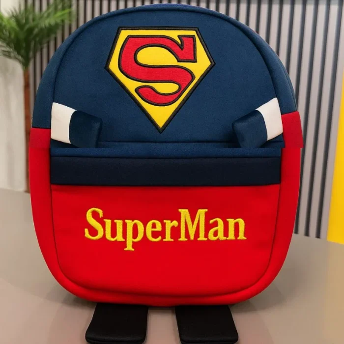 Cute Plush Superman Character Backpack | Gift for Kids