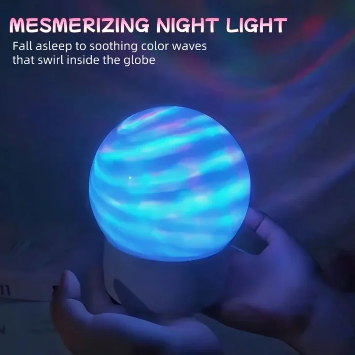 2-in-1 Ocean Wave Projector Light & Northern Aurora Lamp