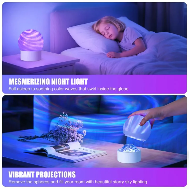 2-in-1 Ocean Wave Projector Light & Northern Aurora Lamp - Image 3