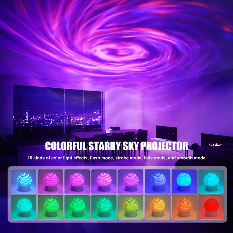 2-in-1 Ocean Wave Projector Light & Northern Aurora Lamp - Image 4