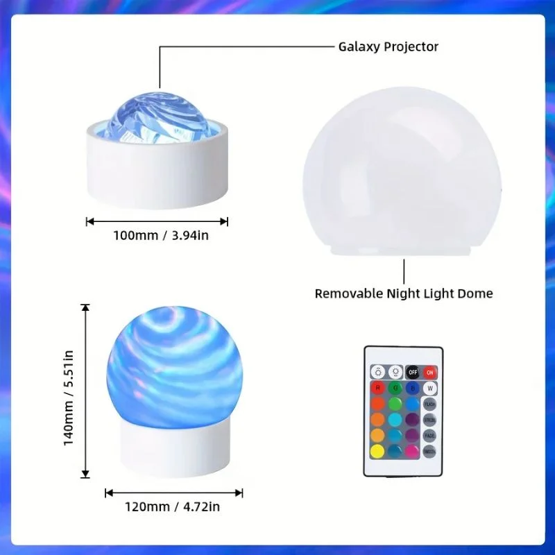 2-in-1 Ocean Wave Projector Light & Northern Aurora Lamp - Image 8