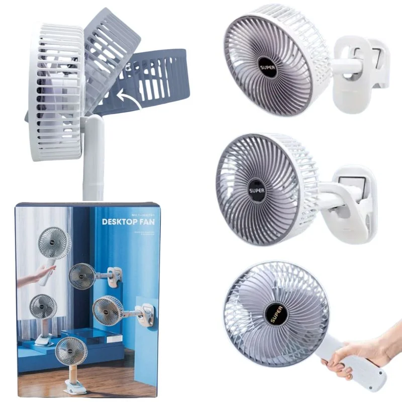 Rechargeable 3-in-1 Clip Fan | 3 Speed Modes - Image 7