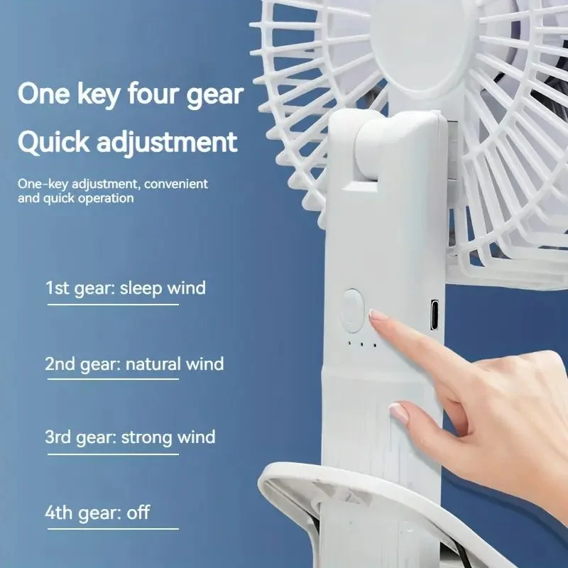 Rechargeable 3-in-1 Clip Fan | 3 Speed Modes - Image 5