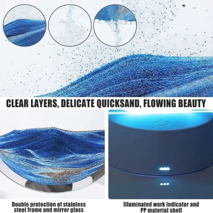 3D Moving Sand Art LED Lamp