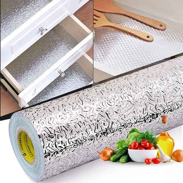 Silver Foil | Marble Sheet Sticker 40x200cm