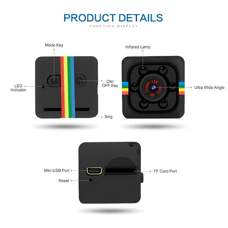 SQ11 Mini Camera HD 1080P - Image 3