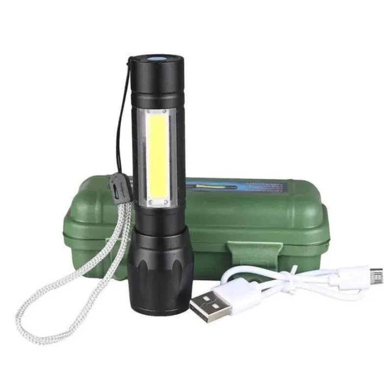 Metal COB Flashlight Torch - Image 4