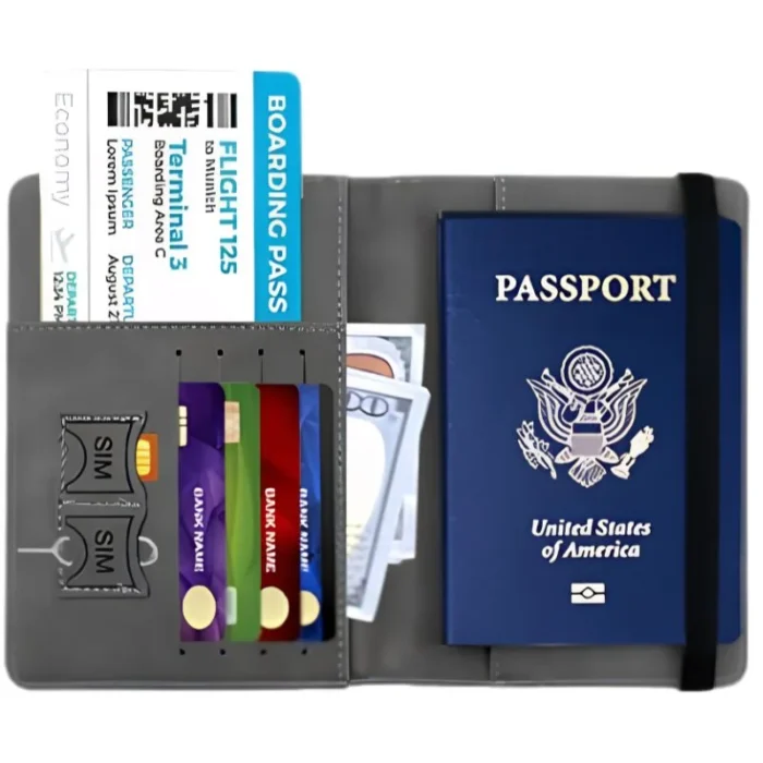 RFID Blocking Passport Wallet  | Random Color