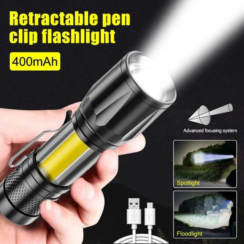 Metal COB Flashlight Torch - Image 8