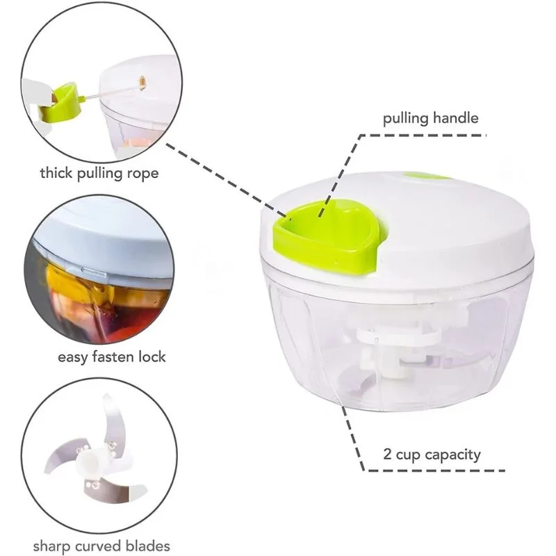 Manual Mini Hand Pull Food Chopper - Image 6