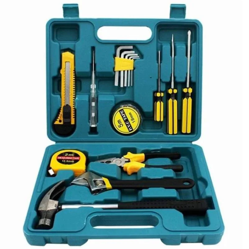 12-in-1 Home Tool Kit | Multi-Purpose Household Repair Tool Set | Hardware Toolkit with Durable Storage Box - Image 5
