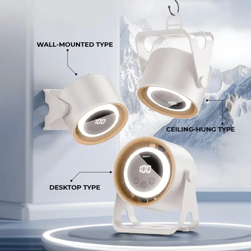 Desktop Circular Rechargeable Fan with 360° Adjustable Airflow - Image 6