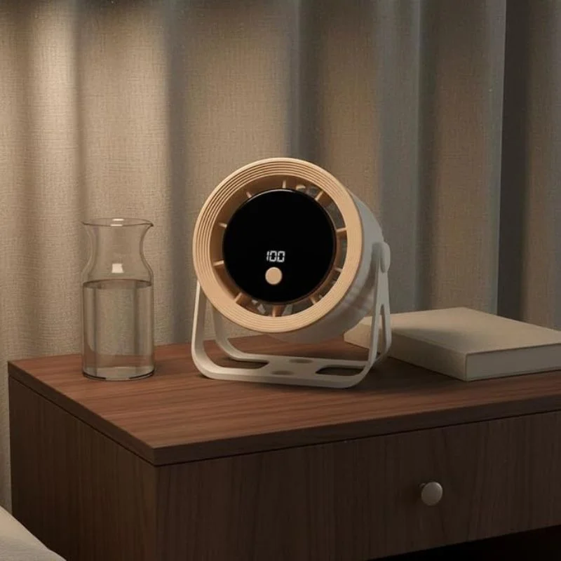 Desktop Circular Rechargeable Fan with 360° Adjustable Airflow - Image 7