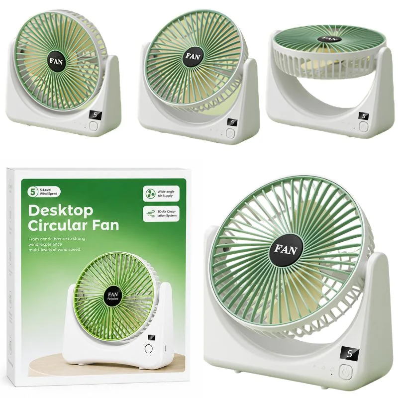 Circular Rechargeable Desktop Fan - Image 5